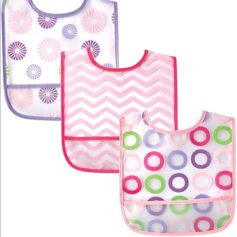 🆕3 Pieces Waterproof Bibs